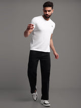 Pure Cotton solid V Neck T-Shirt for Men