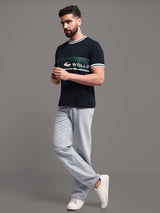Men's Pure Cotton Patterned Round Neck T-Shirt