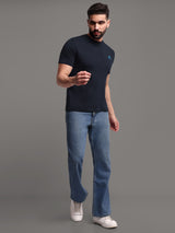 Pure Cotton solid Round Neck T-Shirt for Men