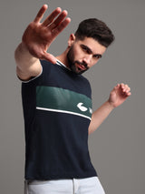 Men's Pure Cotton Patterned Round Neck T-Shirt