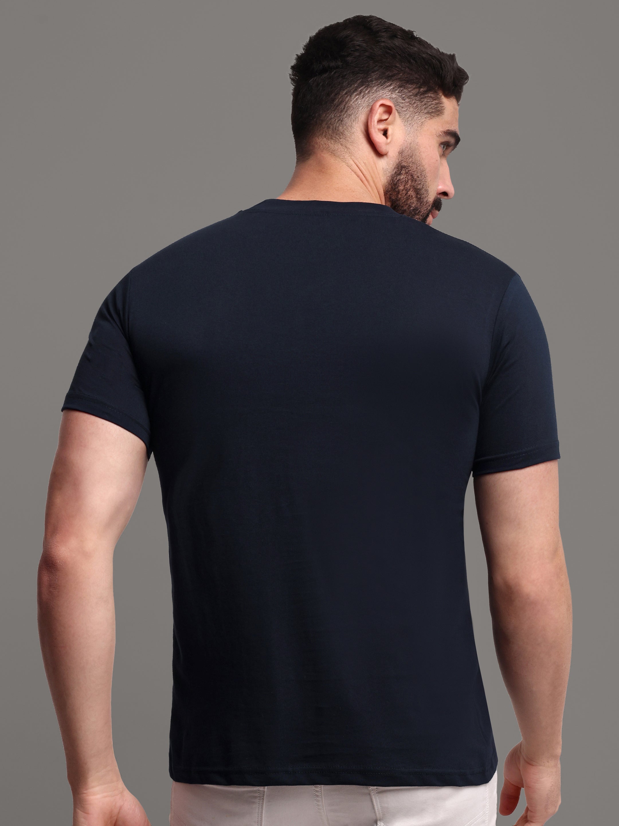 Men's Pure Cotton Round Neck T-Shirt