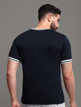 Men's Pure Cotton Patterned Round Neck T-Shirt