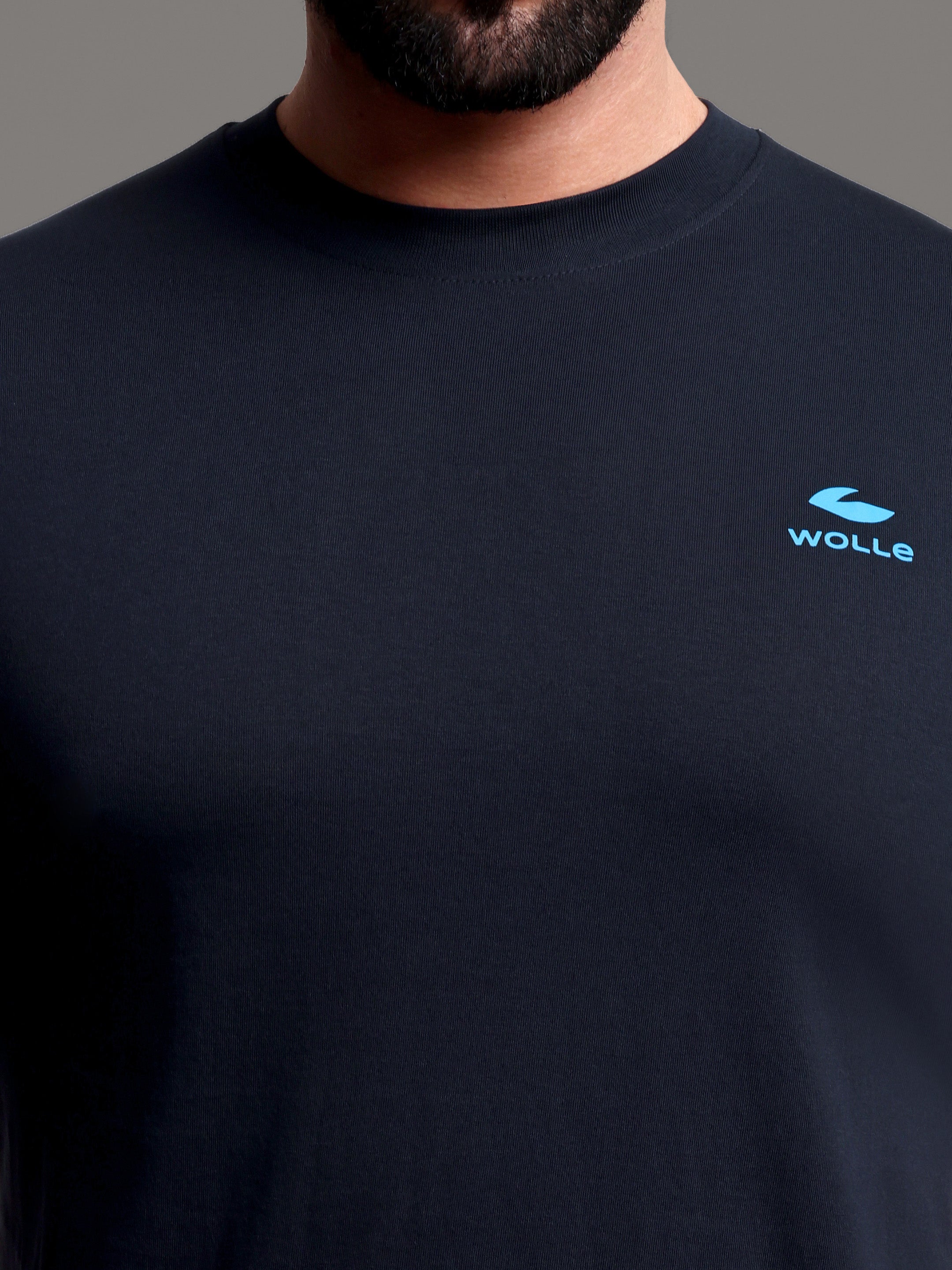 Pure Cotton solid Round Neck T-Shirt for Men