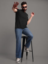 Pure Cotton solid V Neck T-Shirt for Men