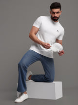 Pure Cotton solid Round Neck T-Shirt for Men