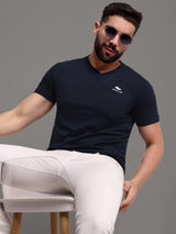 Pure Cotton solid V Neck T-Shirt for Men