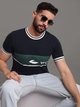 Men's Pure Cotton Patterned Round Neck T-Shirt